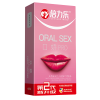【避孕润滑】倍力乐口娇套10只装(方包)